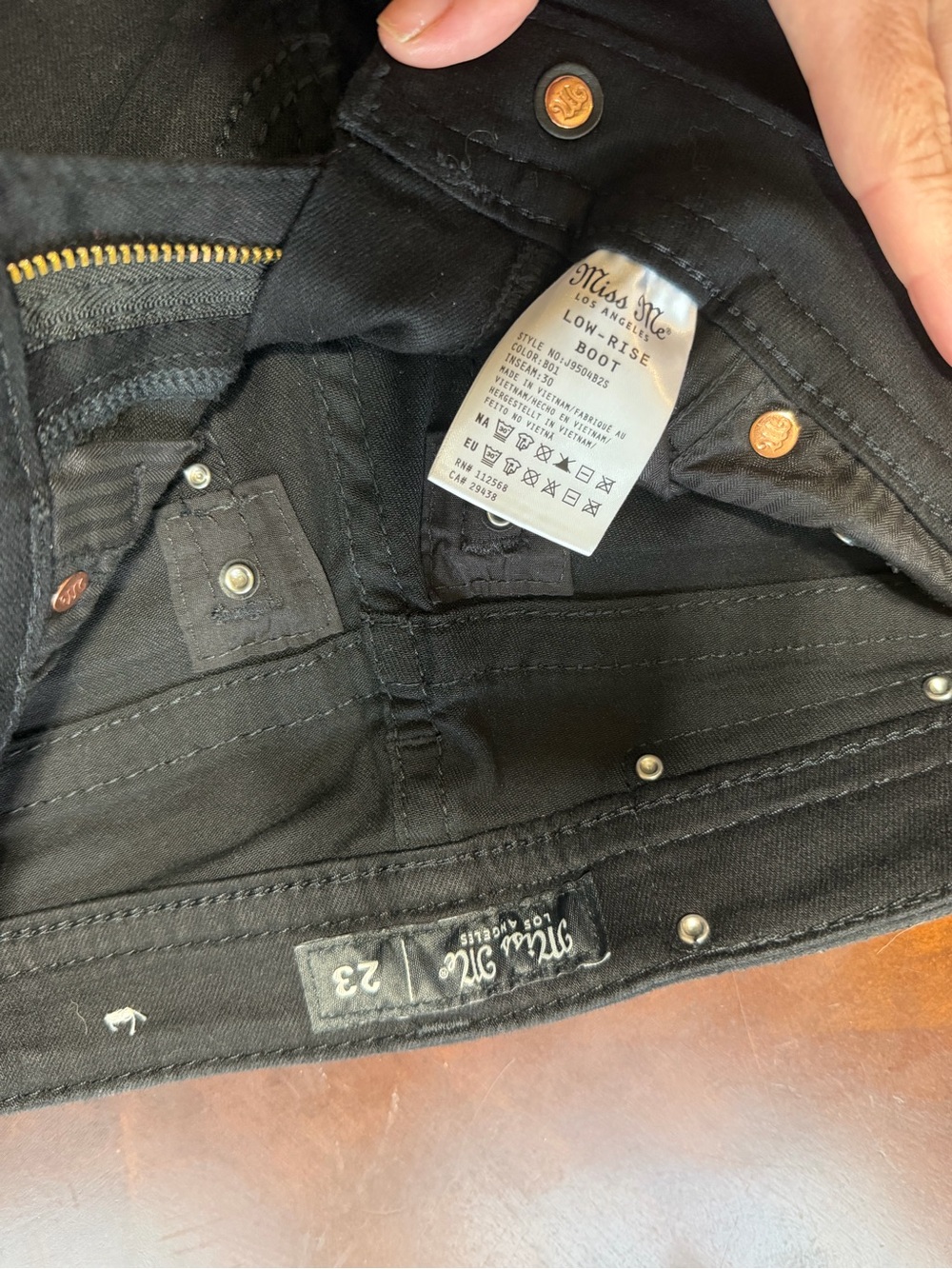 Miss Me Men's Black Skinny Jeans - Picture 3 of 4
